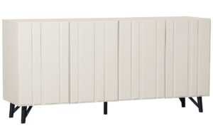 Hoorns Bílá dřevěná komoda Rellim 181 x 46 cm