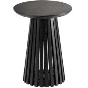 Černý dřevěný odkládací stolek J-line Vincenzo 40 cm