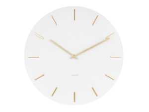 Time for home Bílo zlaté nástěnné hodiny Torguen 45 cm