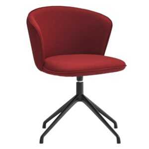 Červená čalouněná konferenční židle Teulat Add II.